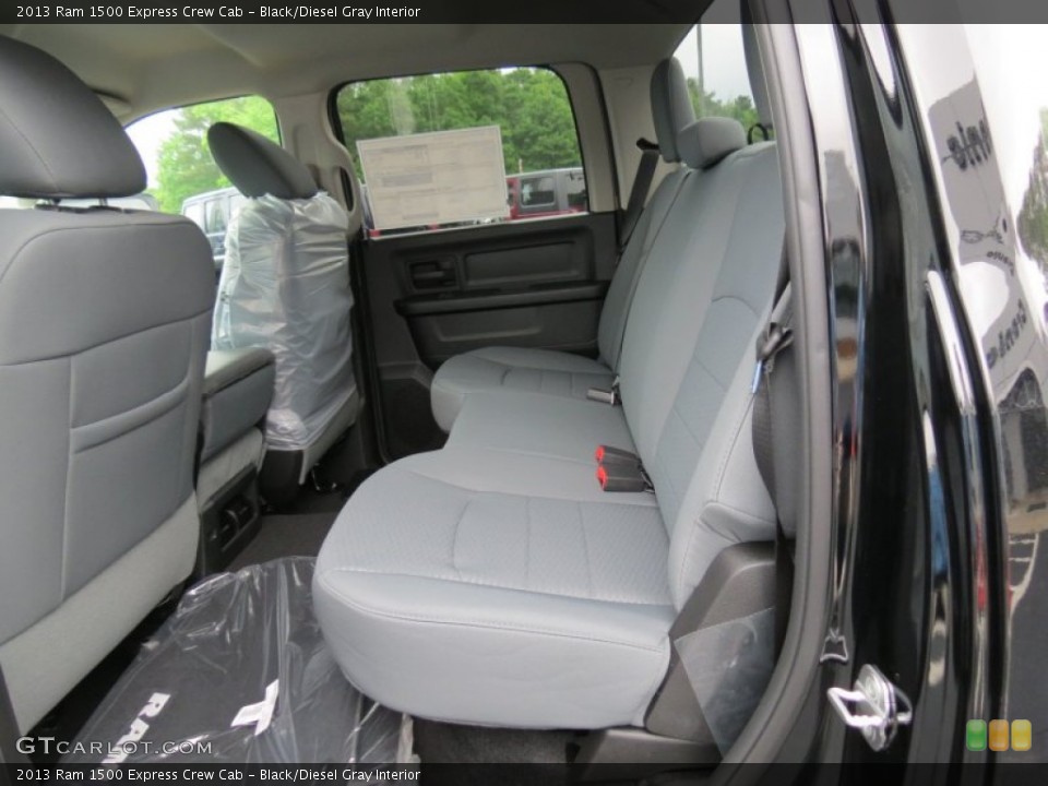 Black/Diesel Gray Interior Rear Seat for the 2013 Ram 1500 Express Crew Cab #80521316
