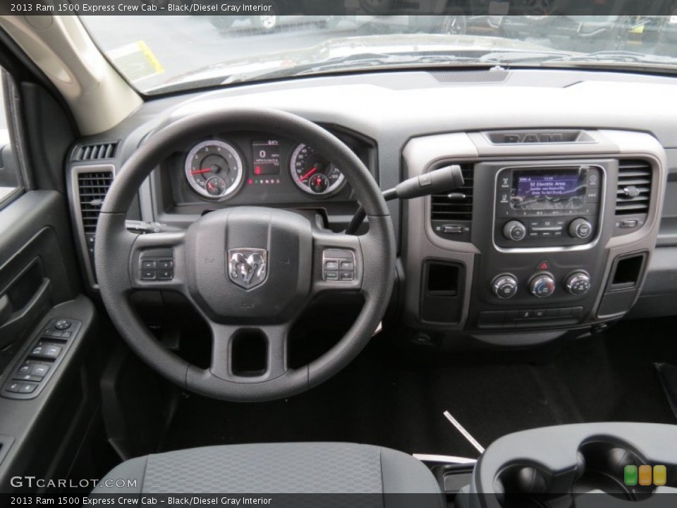 Black/Diesel Gray Interior Dashboard for the 2013 Ram 1500 Express Crew Cab #80521342