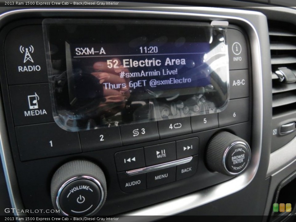 Black/Diesel Gray Interior Controls for the 2013 Ram 1500 Express Crew Cab #80521411
