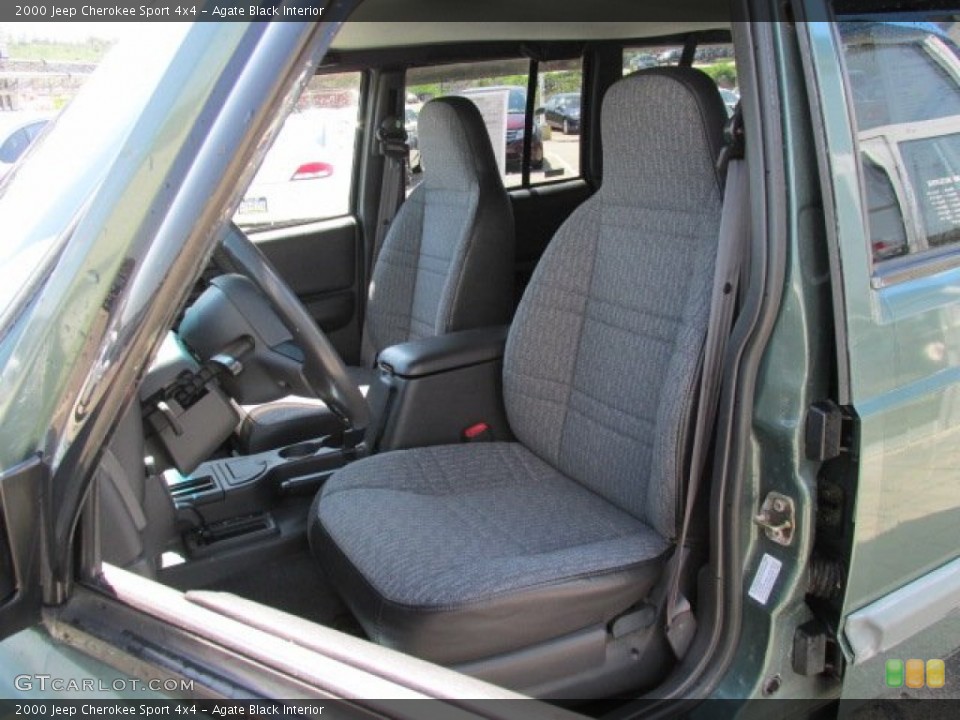 Agate Black Interior Front Seat For The 2000 Jeep Cherokee