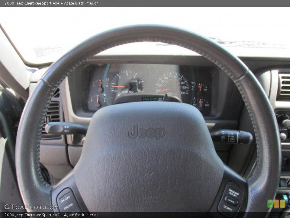 Agate Black Interior Steering Wheel for the 2000 Jeep Cherokee Sport 4x4 #80522433