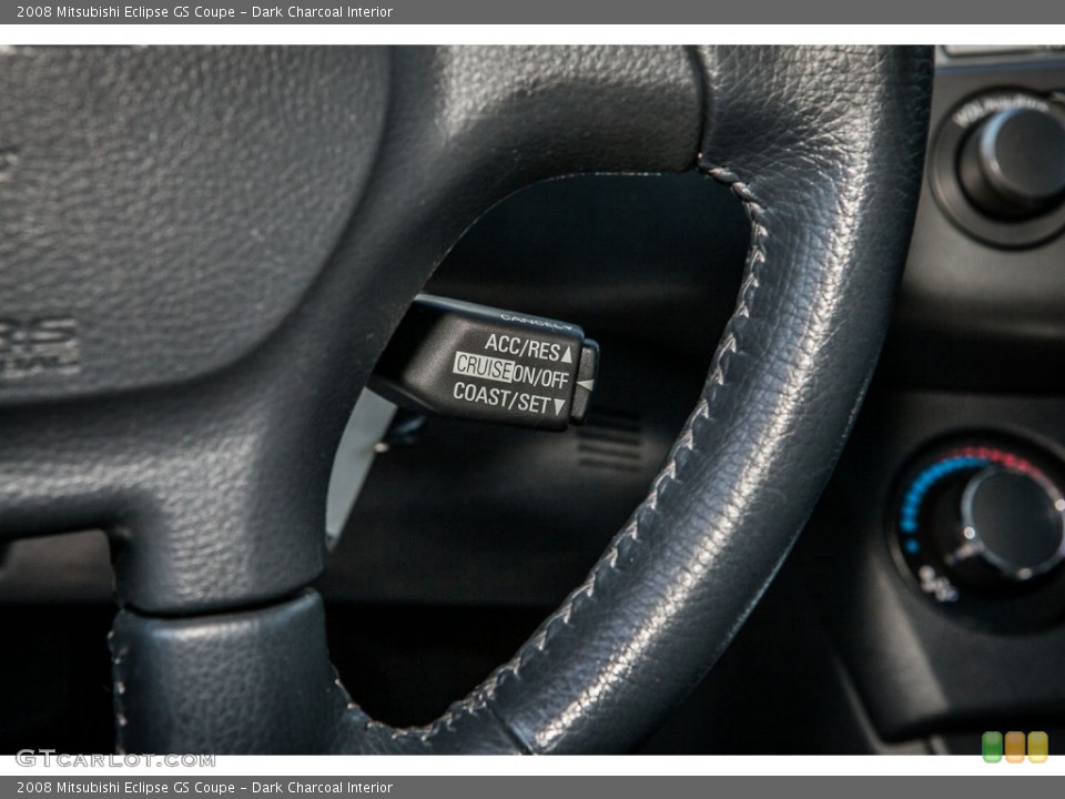 Dark Charcoal Interior Controls for the 2008 Mitsubishi Eclipse GS Coupe #80523115