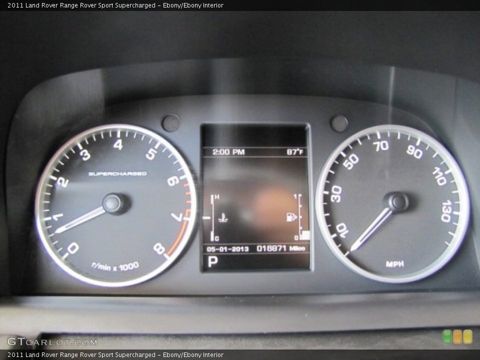 Ebony/Ebony Interior Gauges for the 2011 Land Rover Range Rover Sport Supercharged #80524210
