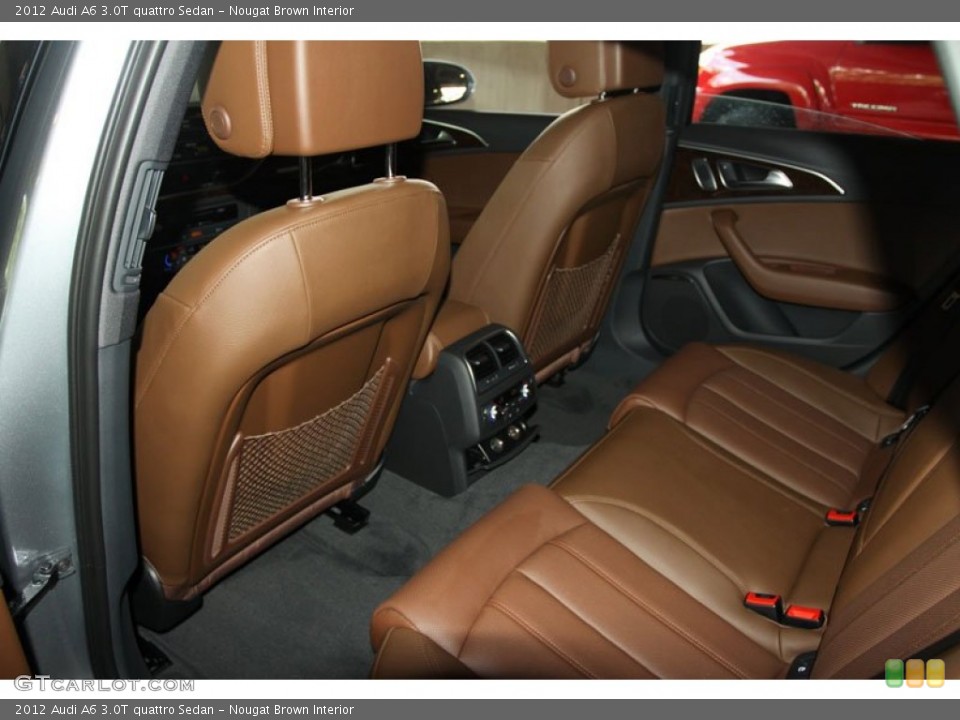 Nougat Brown Interior Rear Seat for the 2012 Audi A6 3.0T quattro Sedan #80524690