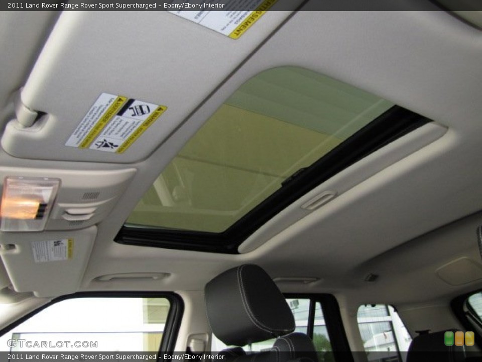 Ebony/Ebony Interior Sunroof for the 2011 Land Rover Range Rover Sport Supercharged #80524782
