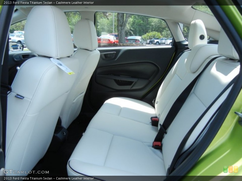 Cashmere Leather Interior Rear Seat for the 2013 Ford Fiesta Titanium Sedan #80524846