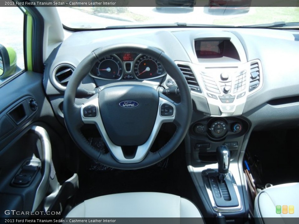 Cashmere Leather Interior Dashboard for the 2013 Ford Fiesta Titanium Sedan #80524874