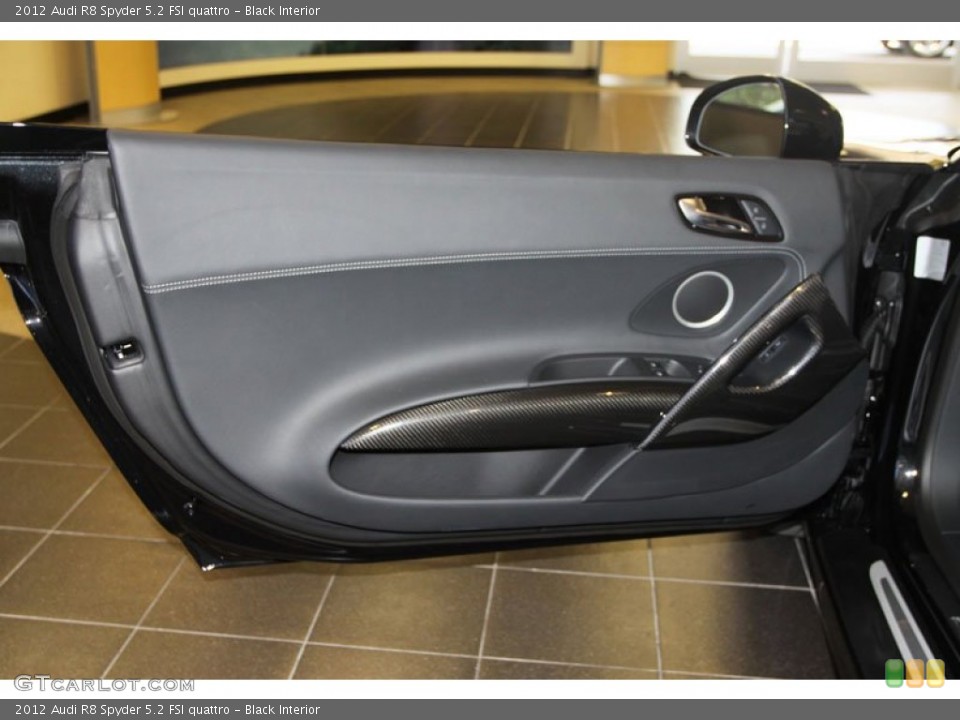 Black Interior Door Panel for the 2012 Audi R8 Spyder 5.2 FSI quattro #80525319