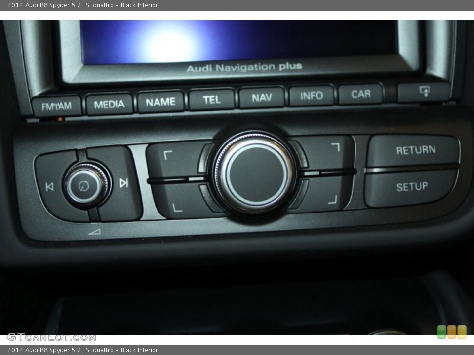 Black Interior Controls for the 2012 Audi R8 Spyder 5.2 FSI quattro #80525445