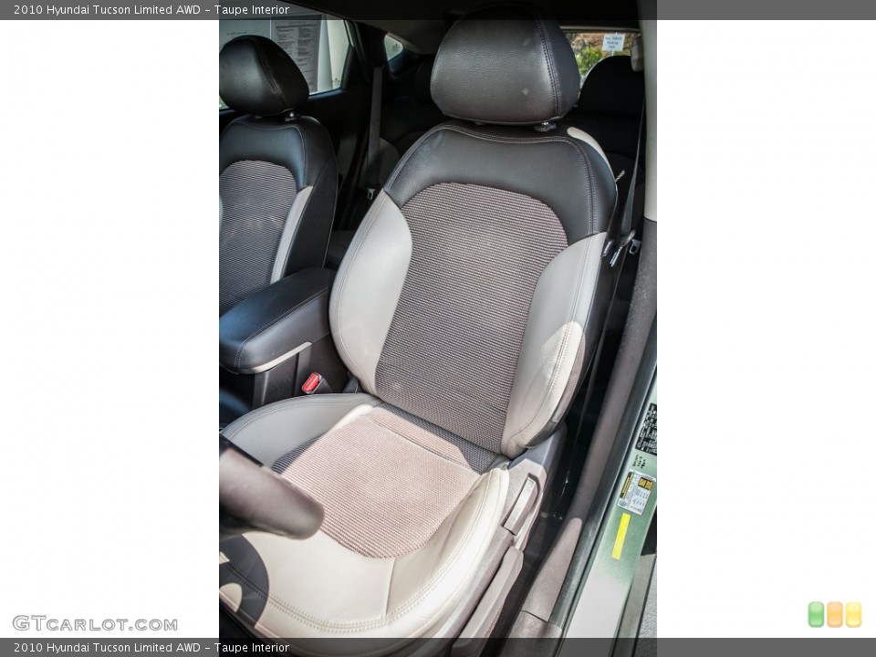 Taupe Interior Front Seat for the 2010 Hyundai Tucson Limited AWD #80525680