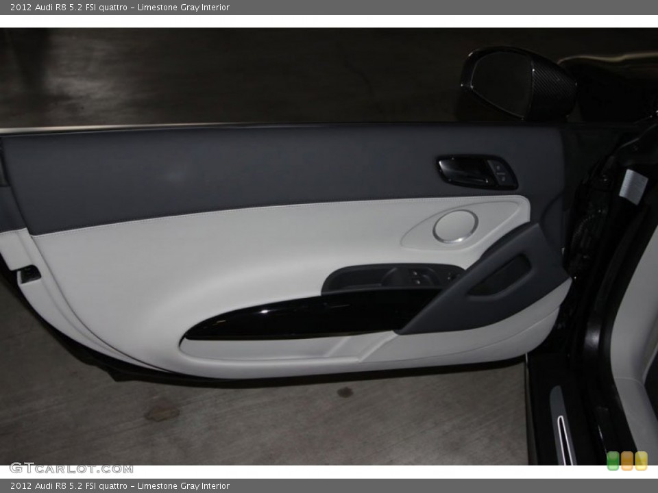 Limestone Gray Interior Door Panel for the 2012 Audi R8 5.2 FSI quattro #80526070