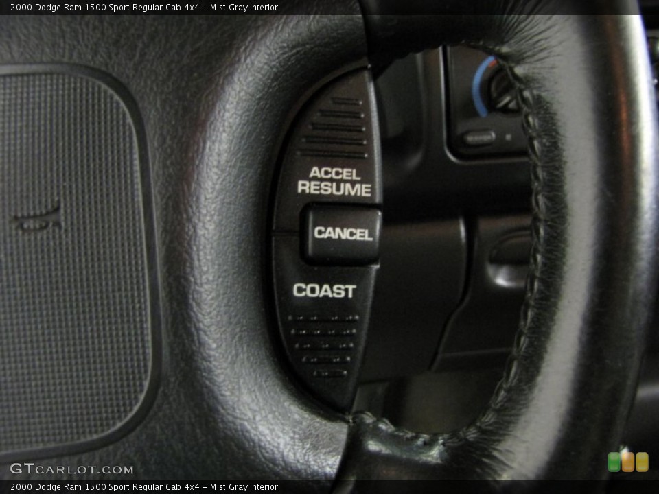 Mist Gray Interior Controls for the 2000 Dodge Ram 1500 Sport Regular Cab 4x4 #80527546