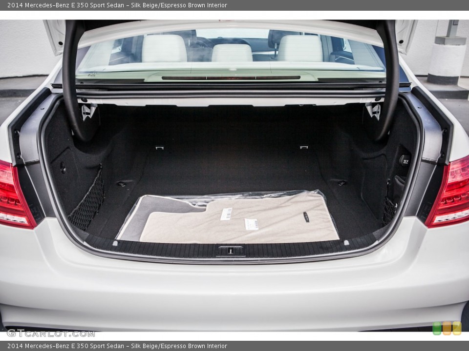 Silk Beige/Espresso Brown Interior Trunk for the 2014 Mercedes-Benz E 350 Sport Sedan #80527852