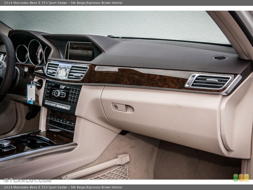 Silk Beige/Espresso Brown Interior Dashboard for the 2014 Mercedes-Benz E 350 Sport Sedan #80527969