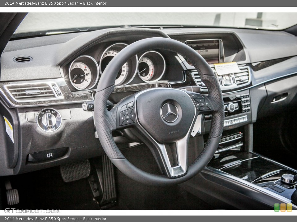 Black Interior Steering Wheel for the 2014 Mercedes-Benz E 350 Sport Sedan #80528242