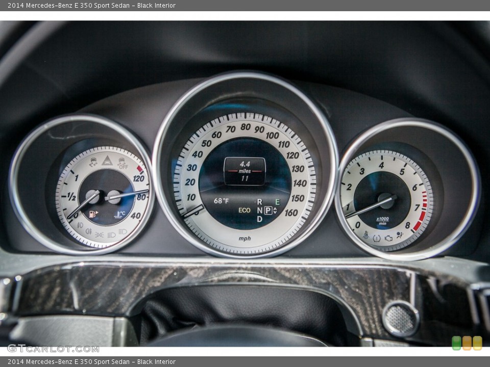 Black Interior Gauges for the 2014 Mercedes-Benz E 350 Sport Sedan #80528273