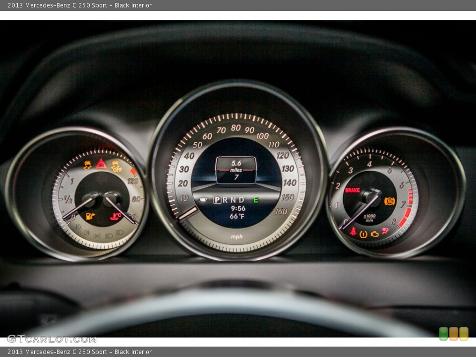 Black Interior Gauges for the 2013 Mercedes-Benz C 250 Sport #80529982