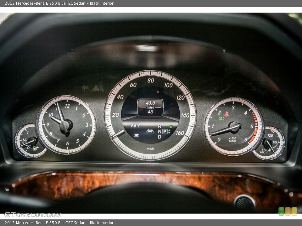 Black Interior Gauges for the 2013 Mercedes-Benz E 350 BlueTEC Sedan #80530555