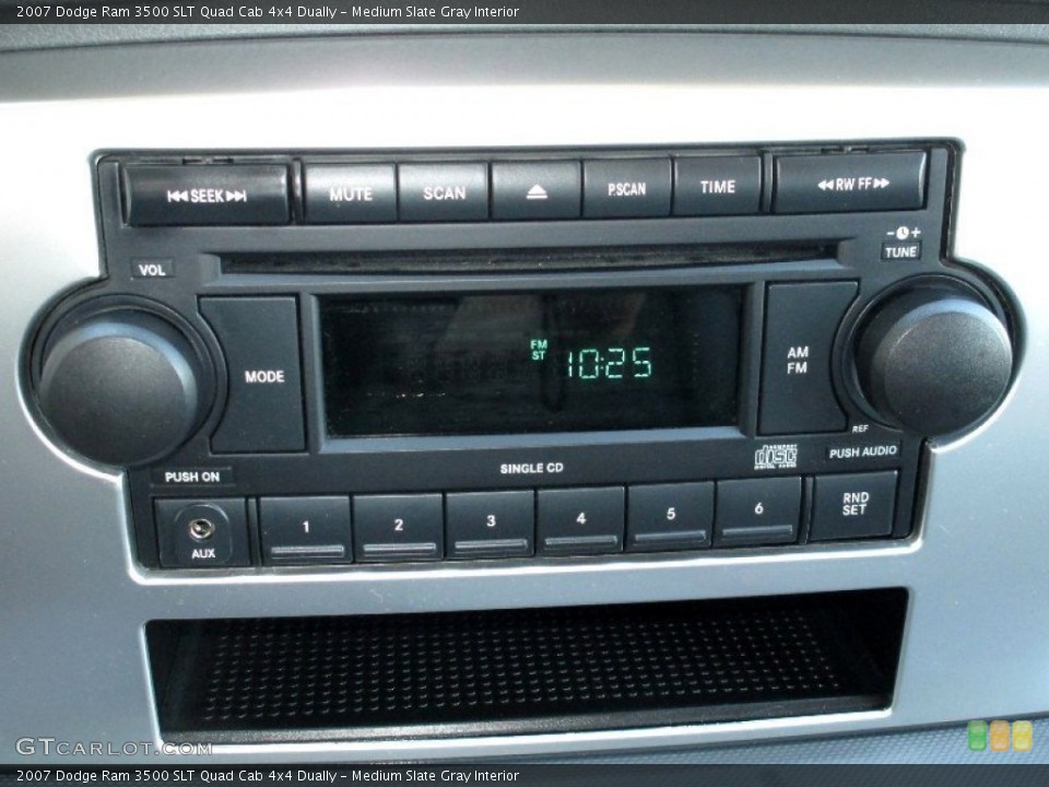 Medium Slate Gray Interior Audio System for the 2007 Dodge Ram 3500 SLT Quad Cab 4x4 Dually #80531404