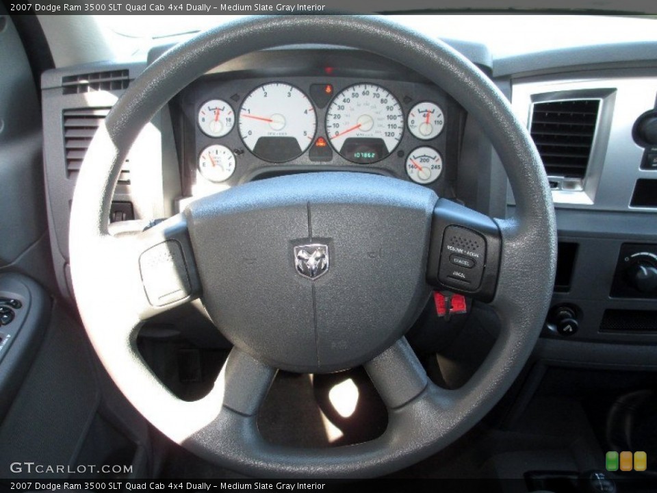 Medium Slate Gray Interior Steering Wheel for the 2007 Dodge Ram 3500 SLT Quad Cab 4x4 Dually #80531629