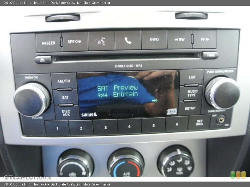 Dark Slate Gray/Light Slate Gray Interior Audio System for the 2010 Dodge Nitro Heat 4x4 #80532568
