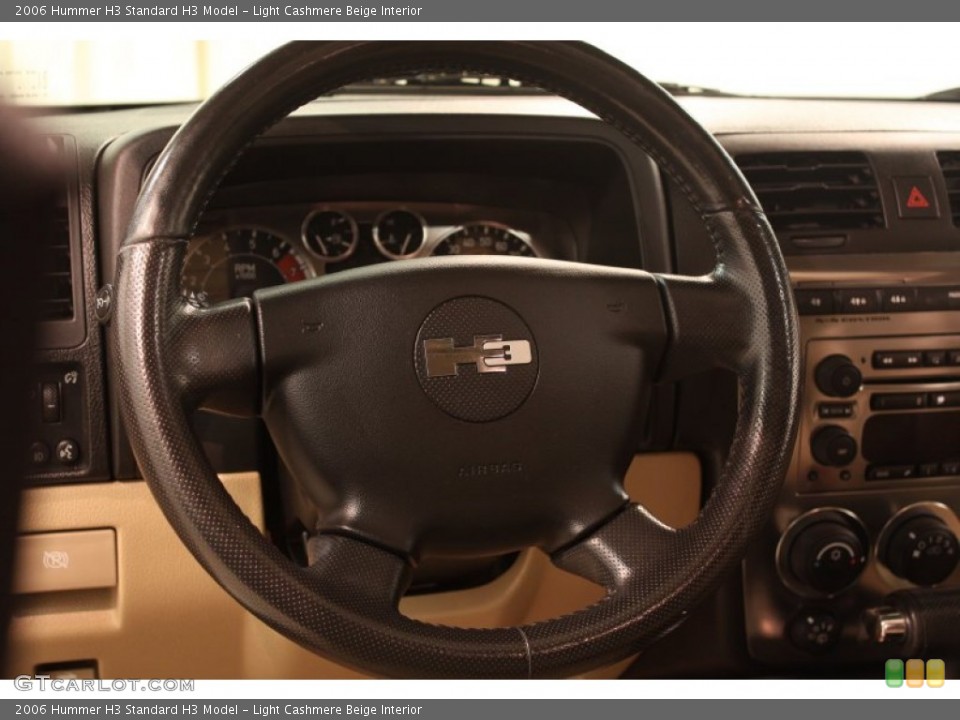 Light Cashmere Beige Interior Steering Wheel for the 2006 Hummer H3  #80532875