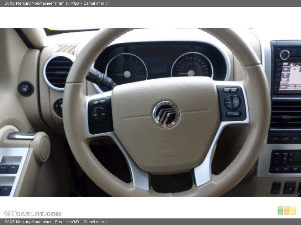 Camel Interior Steering Wheel for the 2008 Mercury Mountaineer Premier AWD #80533957