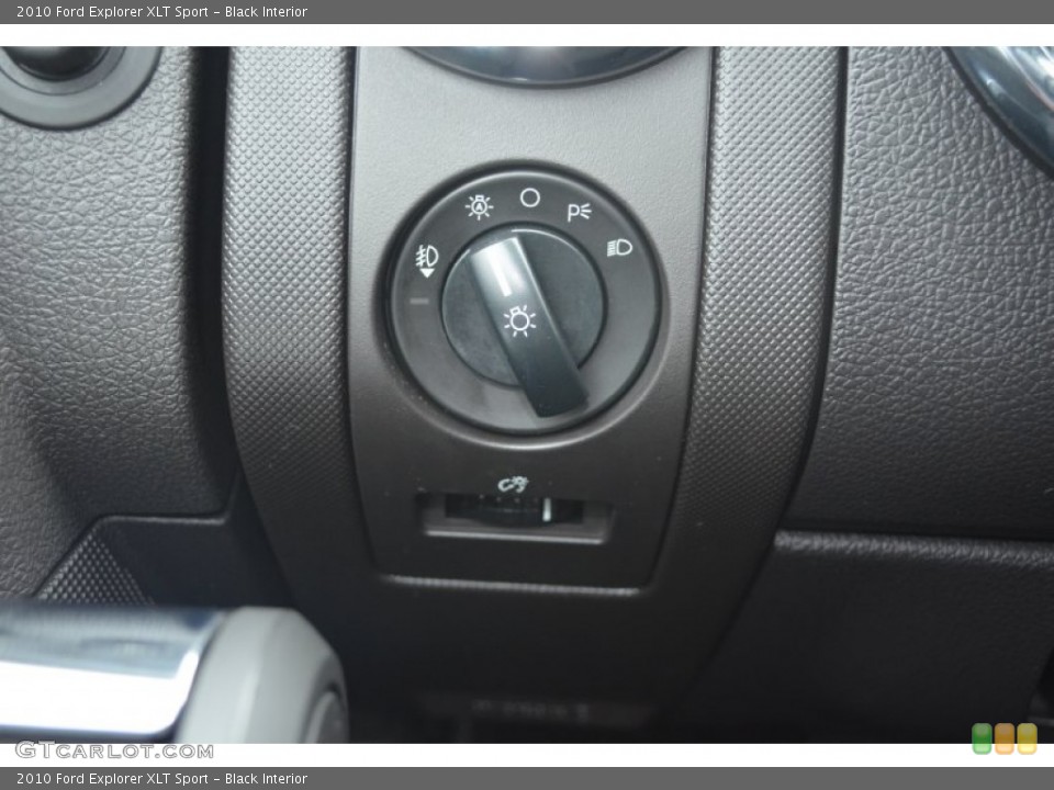 Black Interior Controls for the 2010 Ford Explorer XLT Sport #80534113