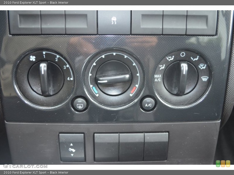 Black Interior Controls for the 2010 Ford Explorer XLT Sport #80534177
