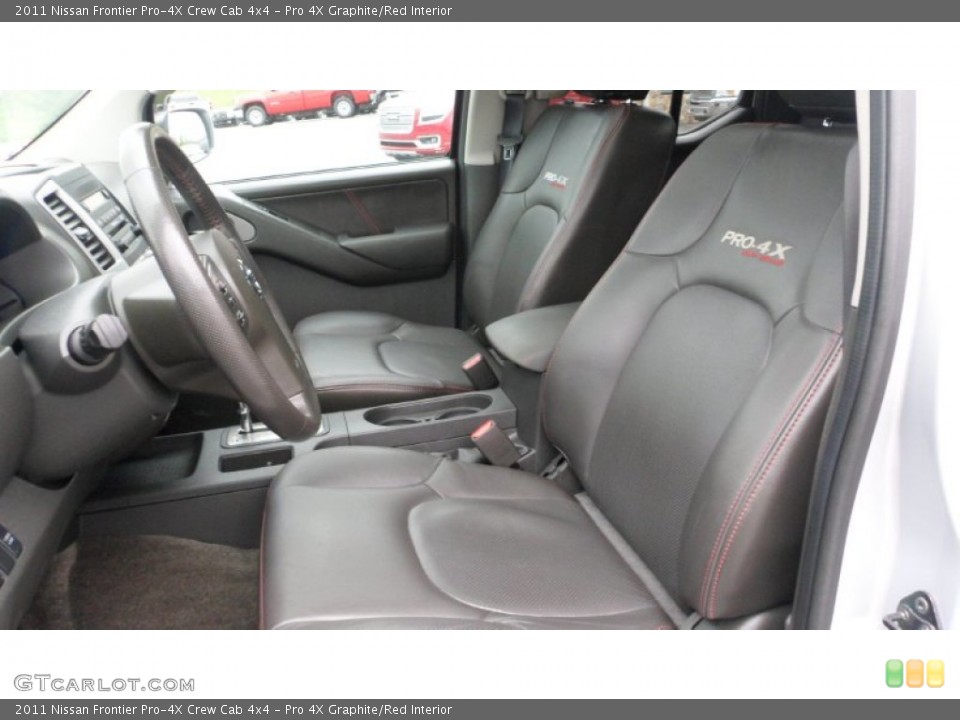 Pro 4X Graphite/Red Interior Photo for the 2011 Nissan Frontier Pro-4X Crew Cab 4x4 #80535743