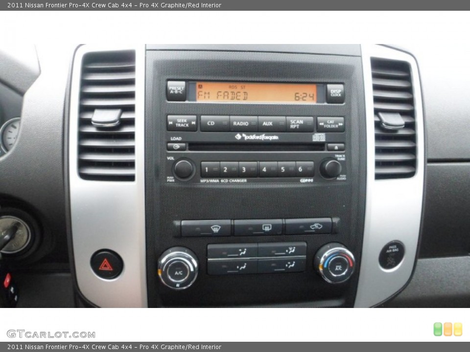 Pro 4X Graphite/Red Interior Controls for the 2011 Nissan Frontier Pro-4X Crew Cab 4x4 #80535796