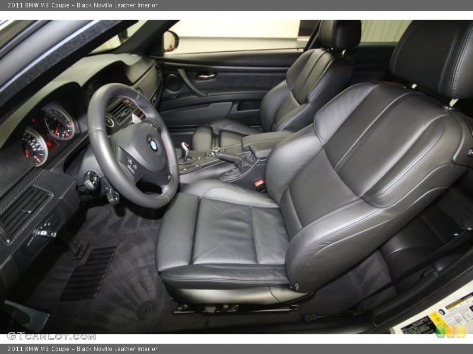 Black Novillo Leather Interior Front Seat for the 2011 BMW M3 Coupe #80536119