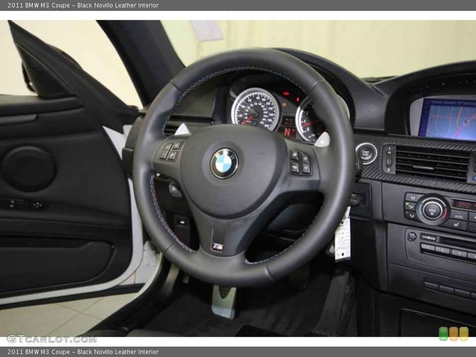 Black Novillo Leather Interior Steering Wheel for the 2011 BMW M3 Coupe #80536278