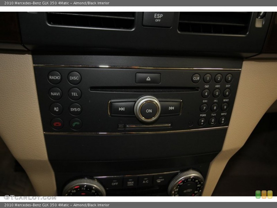 Almond/Black Interior Controls for the 2010 Mercedes-Benz GLK 350 4Matic #80536507