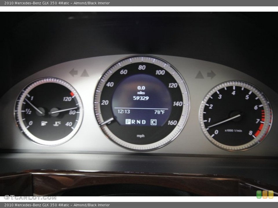 Almond/Black Interior Gauges for the 2010 Mercedes-Benz GLK 350 4Matic #80536660