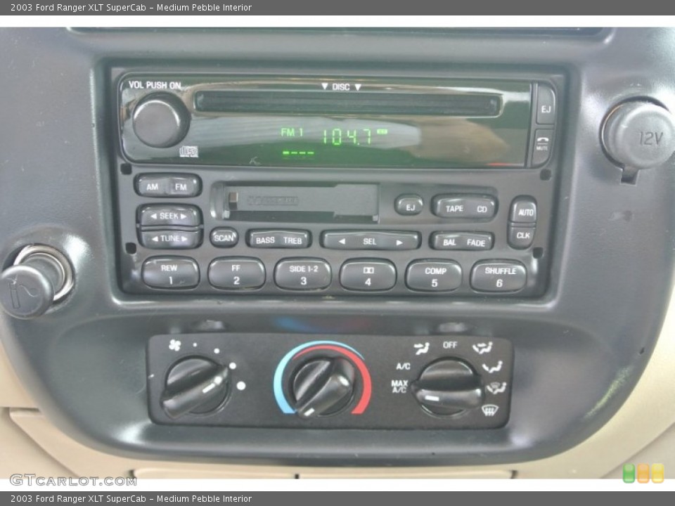 Medium Pebble Interior Controls for the 2003 Ford Ranger XLT SuperCab #80536873