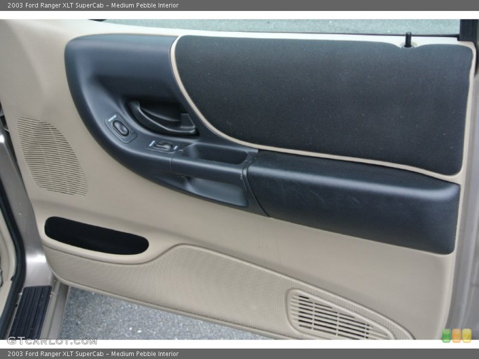 Medium Pebble Interior Door Panel for the 2003 Ford Ranger XLT SuperCab #80536915