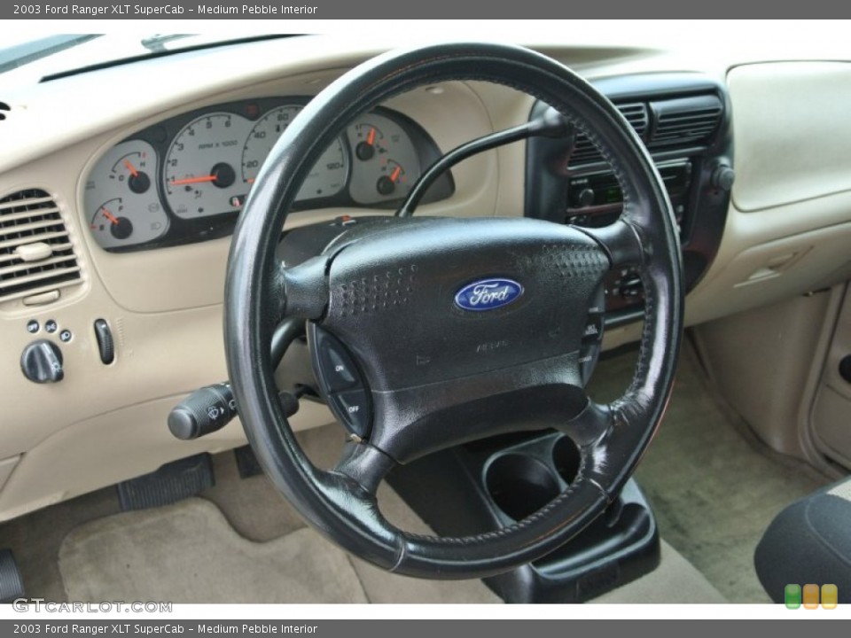Medium Pebble Interior Steering Wheel for the 2003 Ford Ranger XLT SuperCab #80536930