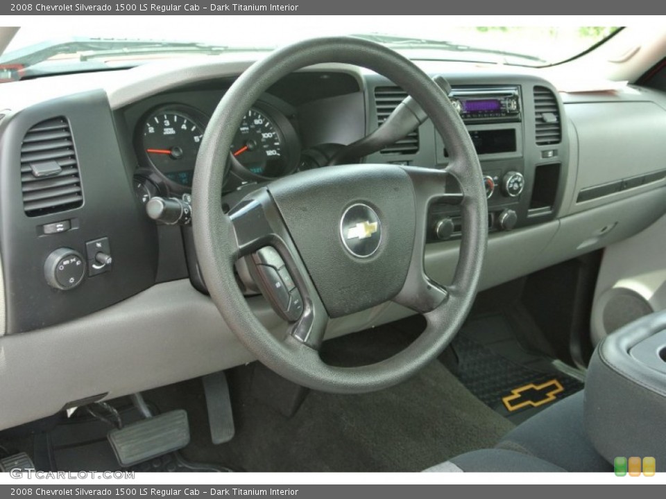 Dark Titanium Interior Dashboard for the 2008 Chevrolet Silverado 1500 LS Regular Cab #80537069