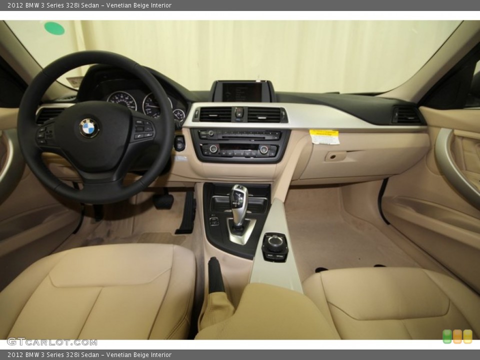 Venetian Beige Interior Dashboard for the 2012 BMW 3 Series 328i Sedan #80537479