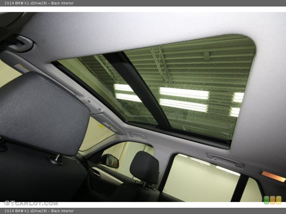 Black Interior Sunroof for the 2014 BMW X1 sDrive28i #80537776