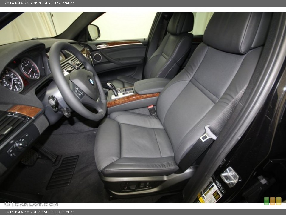 Black Interior Front Seat for the 2014 BMW X6 xDrive35i #80537890