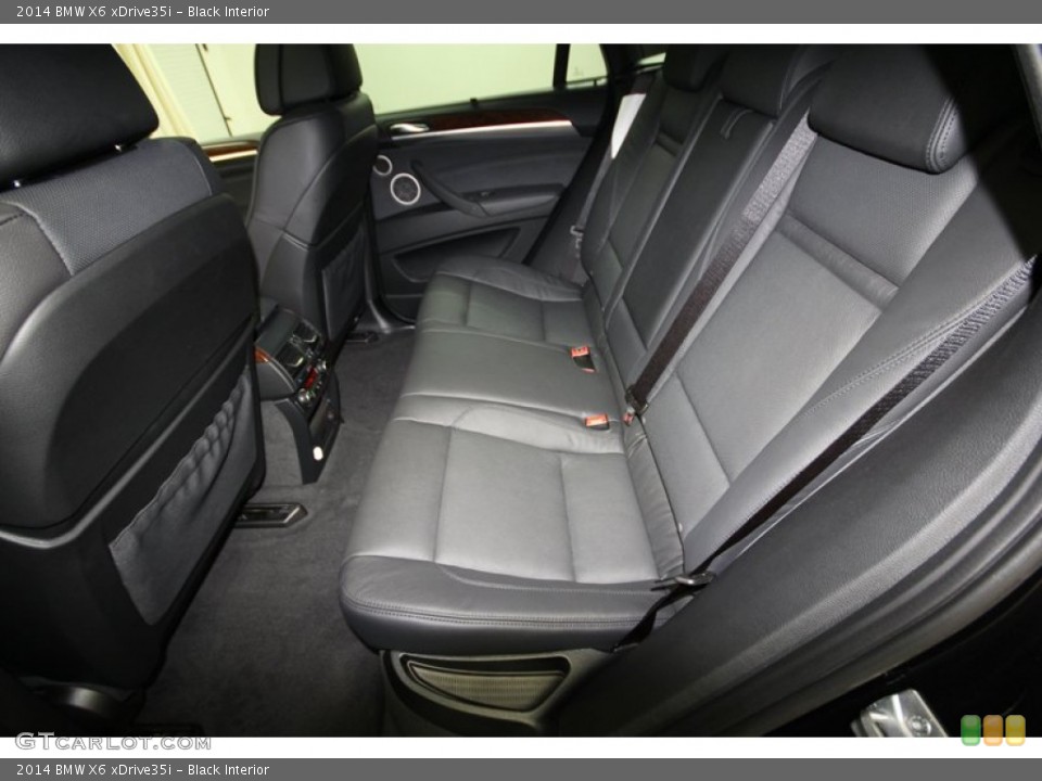 Black Interior Rear Seat for the 2014 BMW X6 xDrive35i #80537917