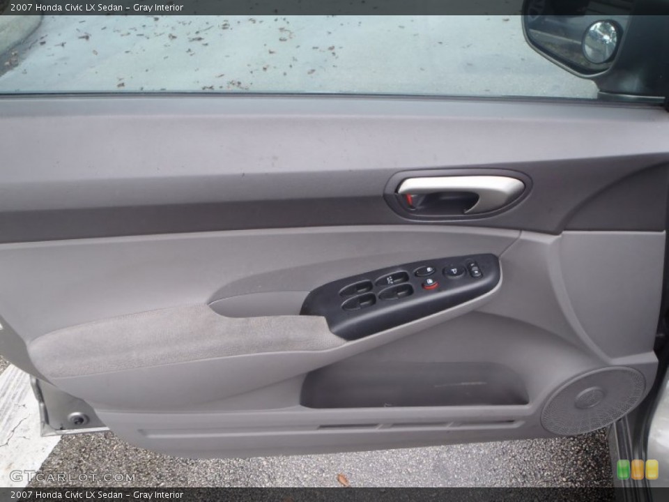 Gray Interior Door Panel for the 2007 Honda Civic LX Sedan #80540464