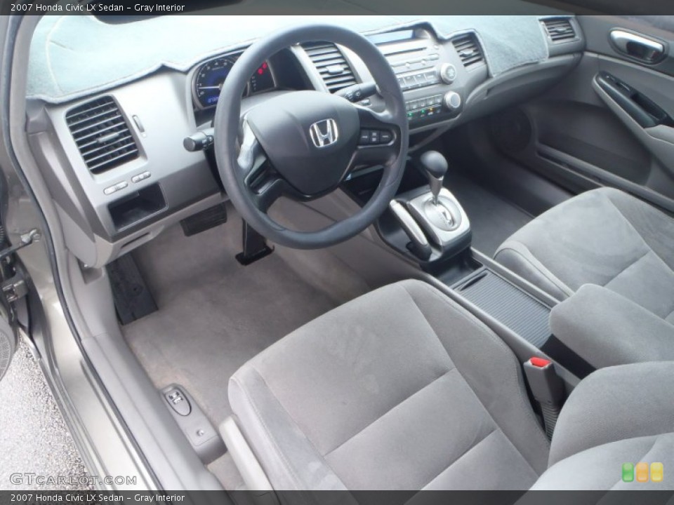 Gray Interior Photo for the 2007 Honda Civic LX Sedan #80540491