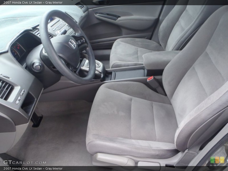 Gray Interior Front Seat for the 2007 Honda Civic LX Sedan #80540518