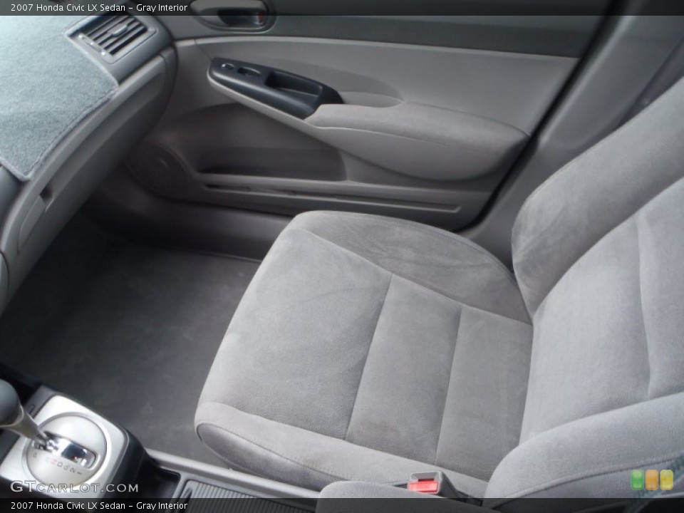 Gray Interior Front Seat for the 2007 Honda Civic LX Sedan #80540631