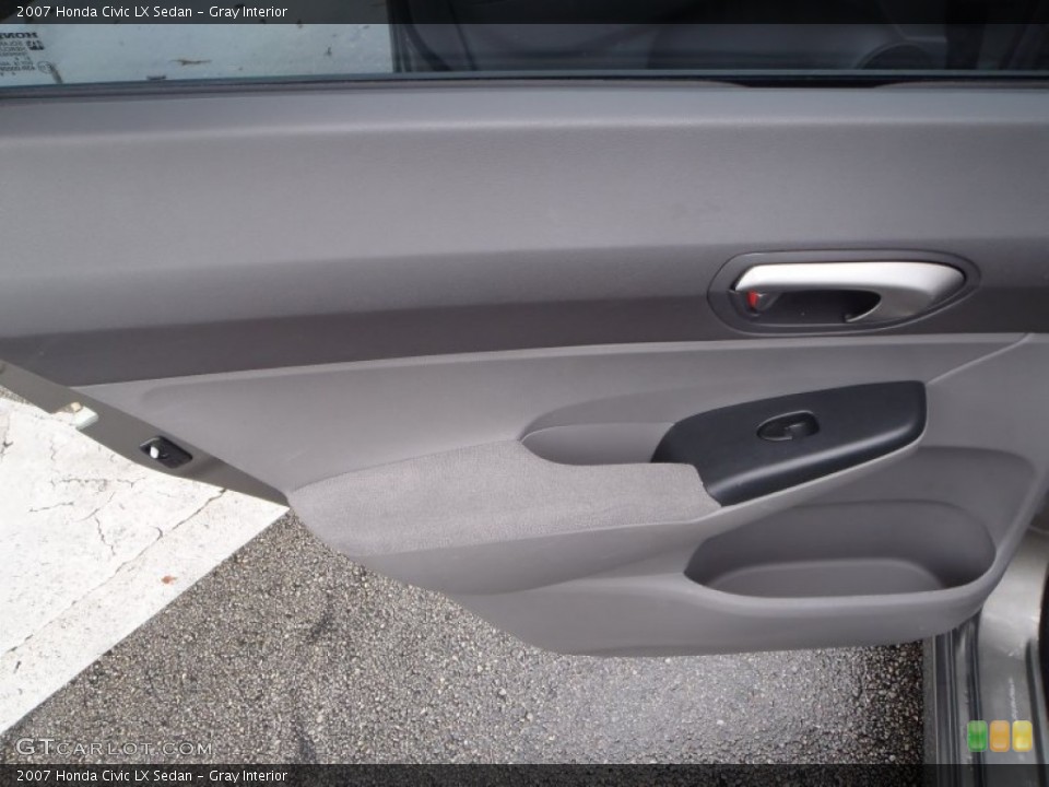 Gray Interior Door Panel for the 2007 Honda Civic LX Sedan #80540666
