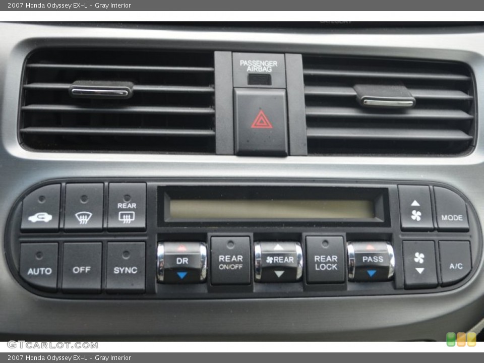 Gray Interior Controls for the 2007 Honda Odyssey EX-L #80540904