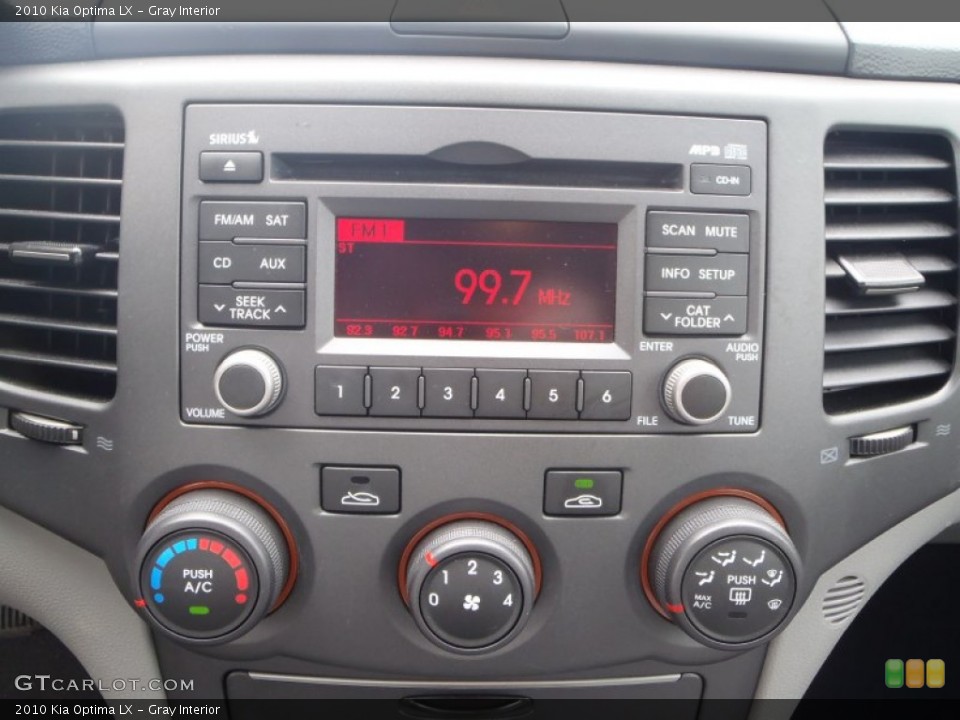 Gray Interior Controls for the 2010 Kia Optima LX #80541072